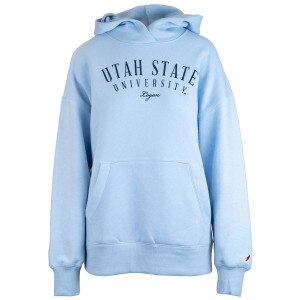 Women's Utah State University Logan Hoodie light blue